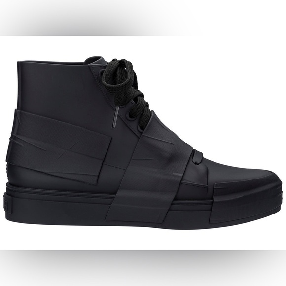 Melissa Black Crew High Top Sneakers - Picture 2 of 12